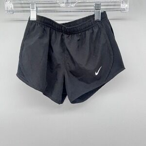 Nike Running Shorts‎ Athletic Gym Training Black White Logo Size xs